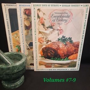 Vintage Woman's Day Encyclopedia of Cookery Volumes #7-9 ~ 1966